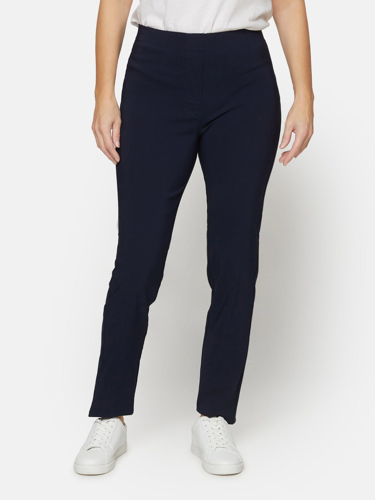 Leggings - Navy - Elastik i Taljen