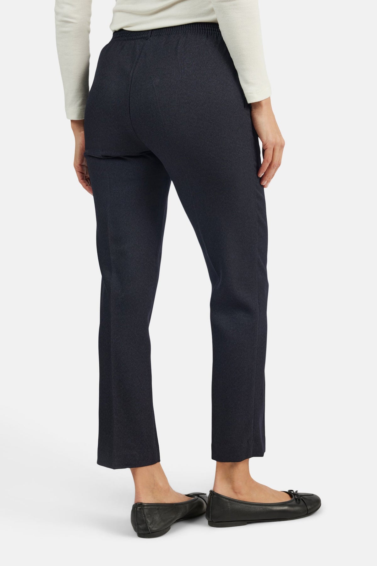 Anna Bukser - Navy - Regular Fit - Ekstra Kort