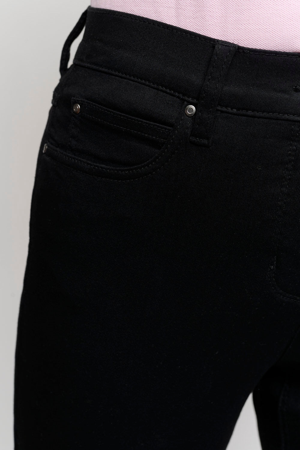 Ingrid Jeans - Sort - Straight Fit - Brede Lægge