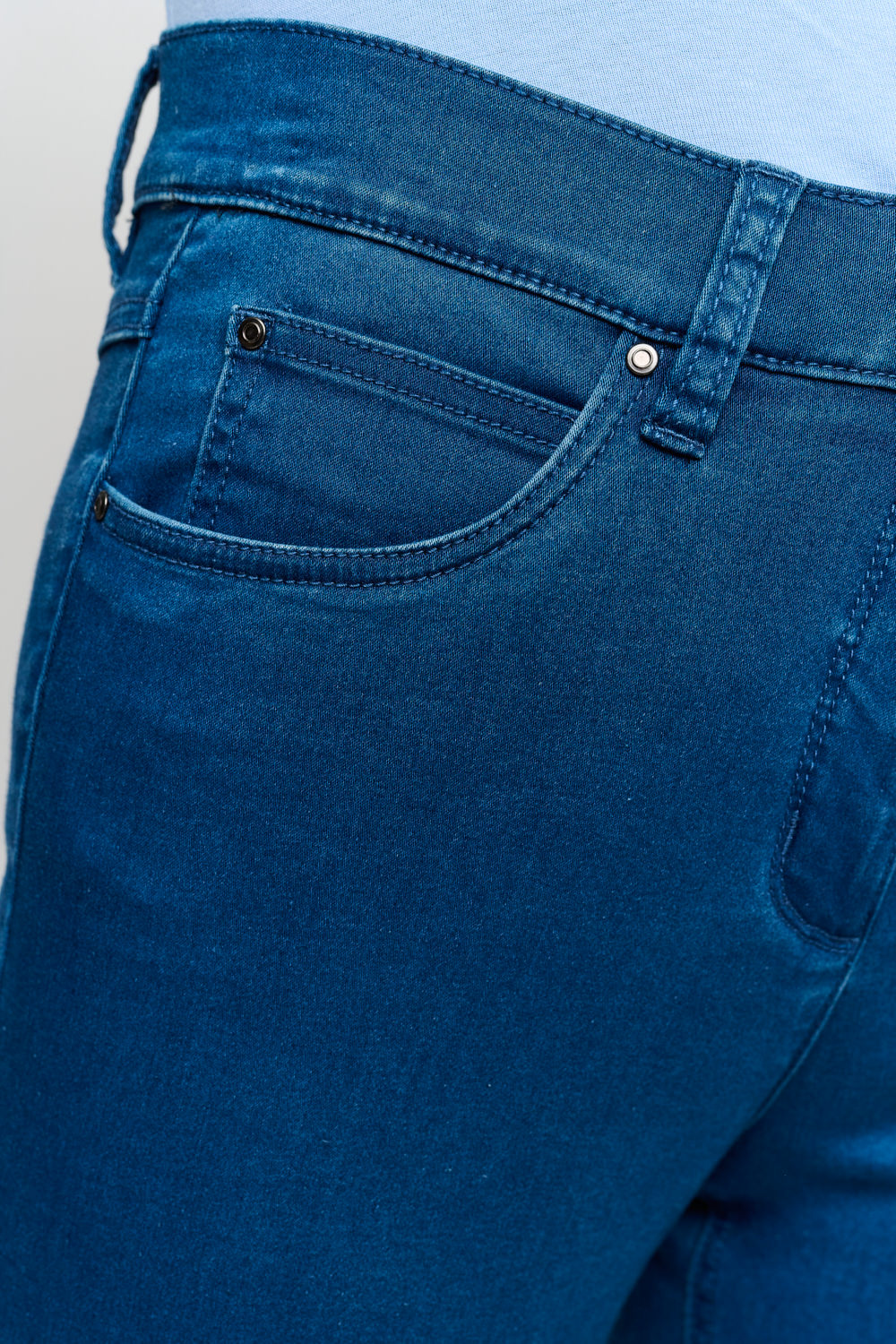 Ingrid Jeans - Blå - Straight Fit - Brede Lægge
