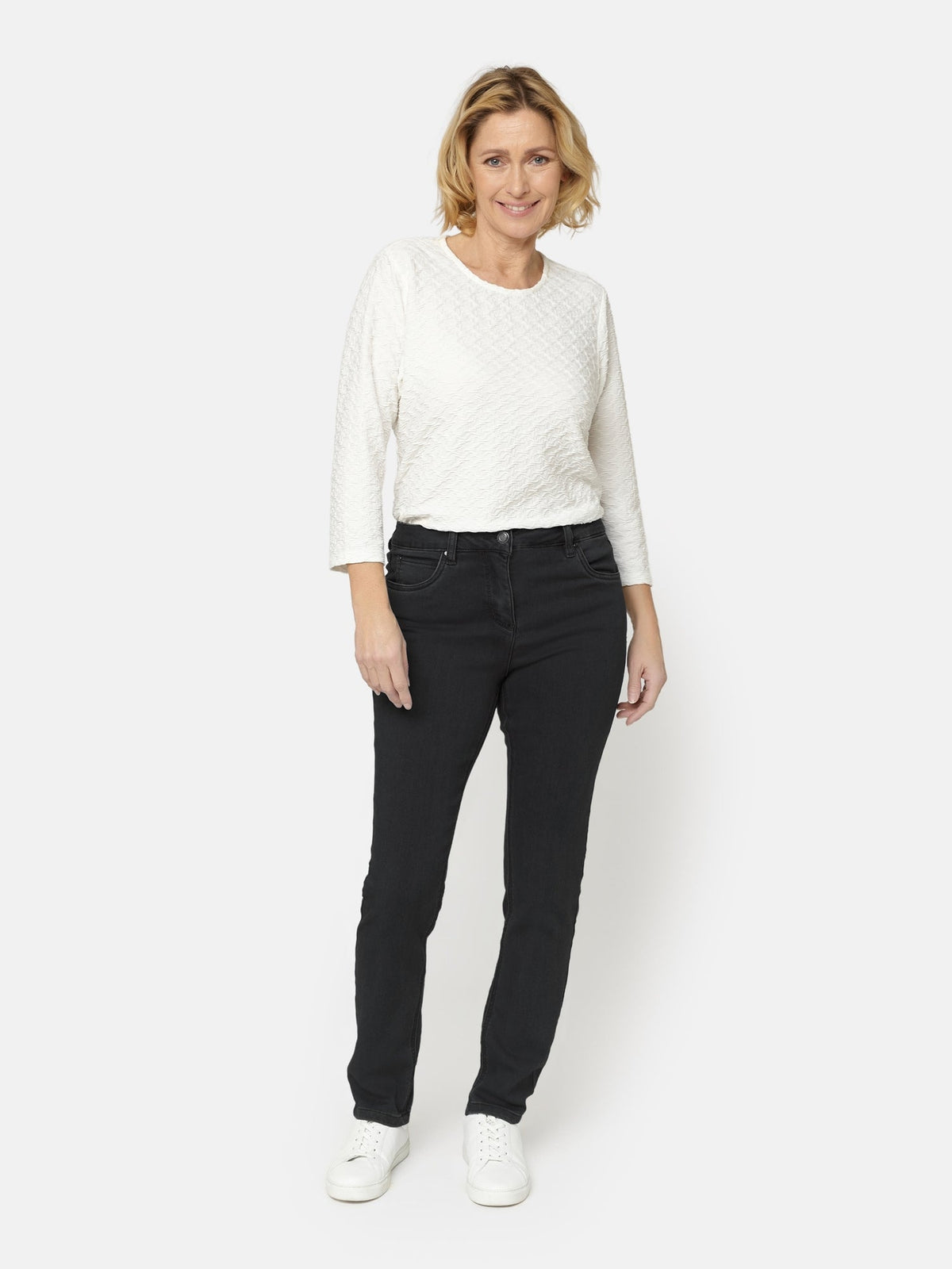 Madelaine Jeans - Sort - Straight Fit