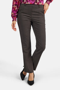 Sofie Bukser - Kold Brun - Slim Fit / Elastik i Taljen