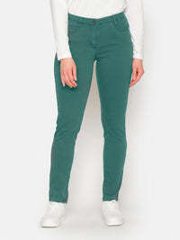 Madelaine Superstretch Jeans - Grøn - Straight Fit