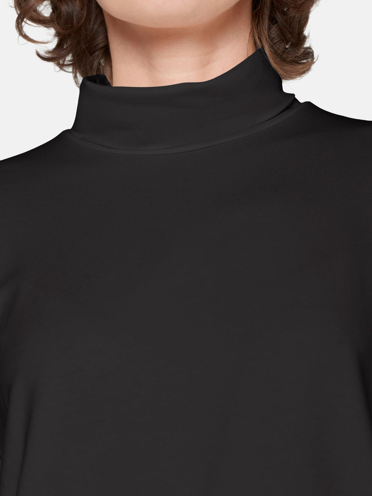 Rullekrave T-shirt - Sort