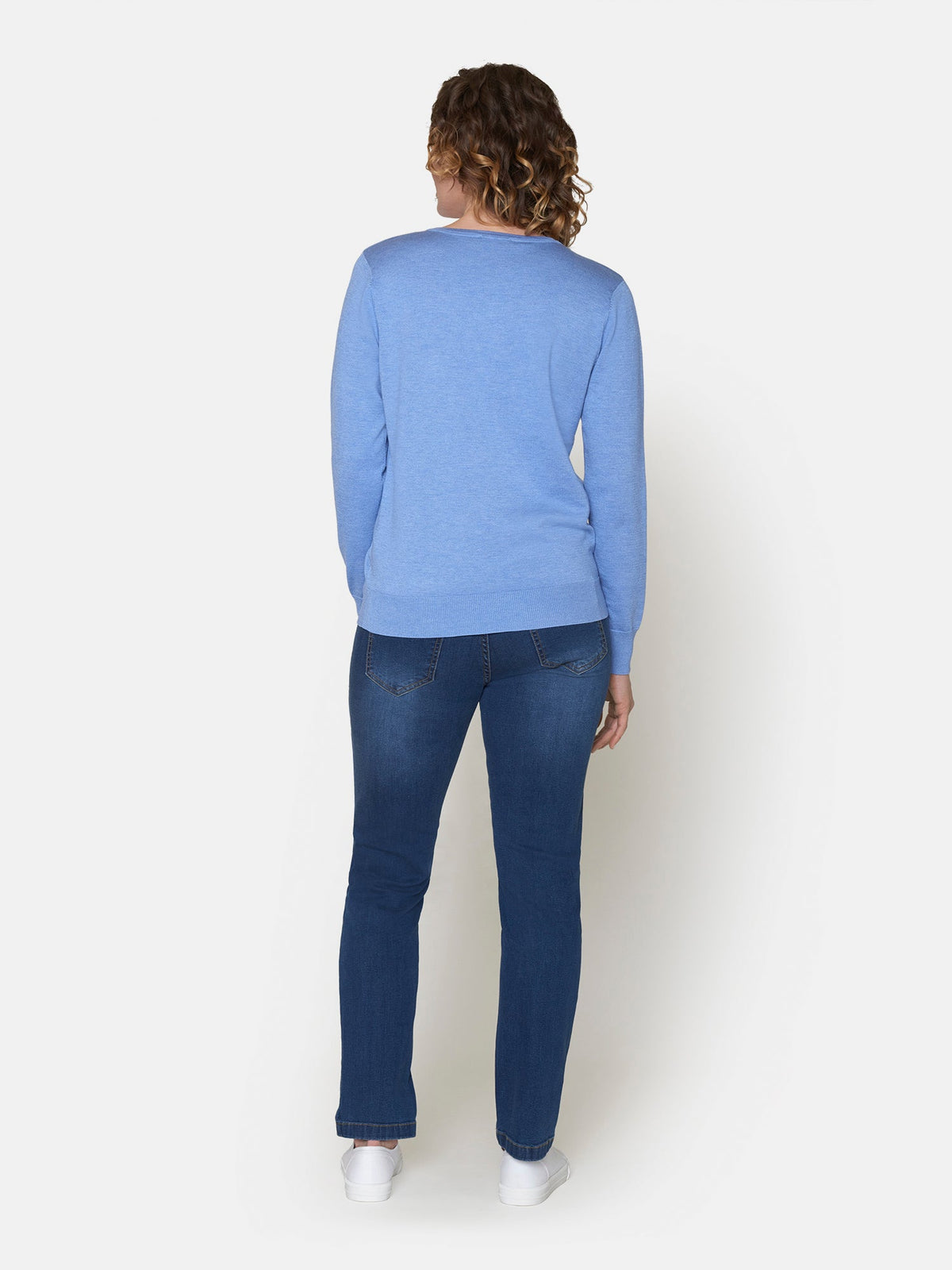 Pullover Med V-hals - Sky Blue