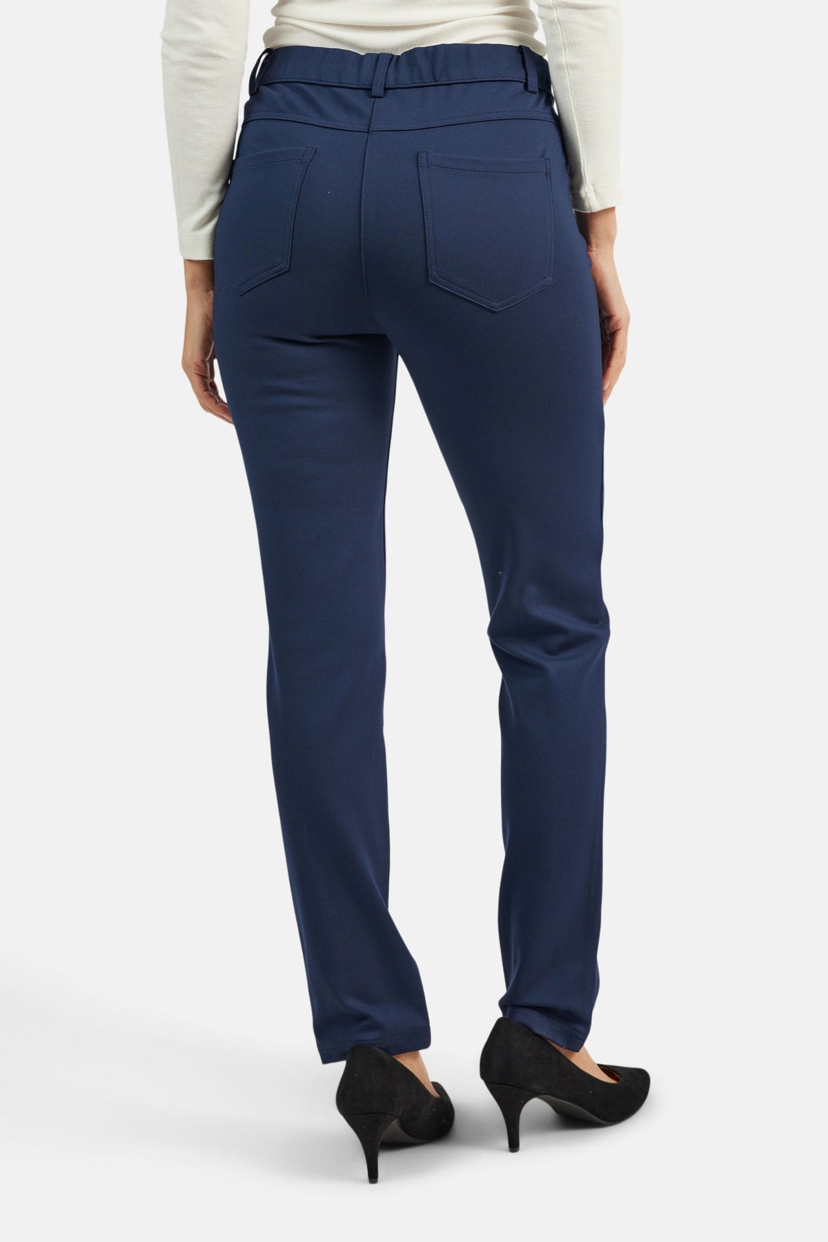 Bukser - Mørkeblå - Slim Fit / Elastik i Taljen