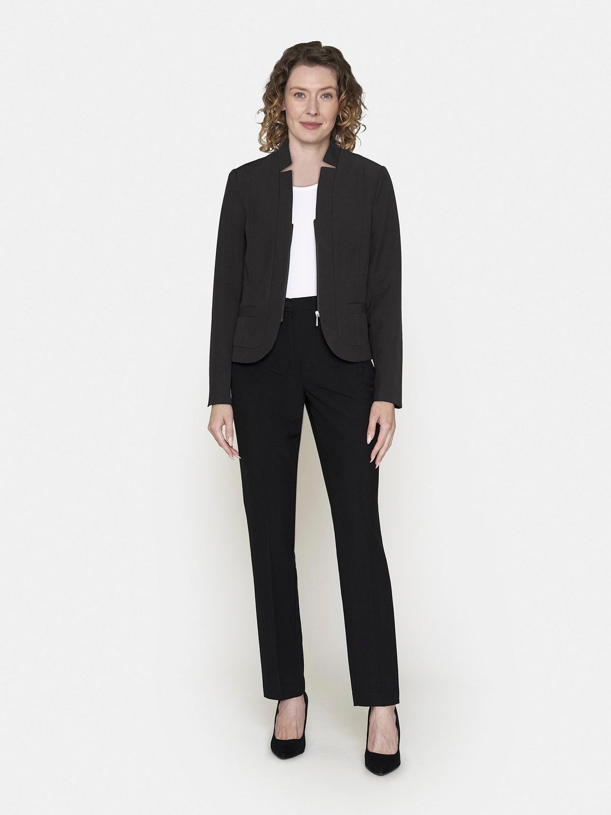 Blazer Med Lynlås - Sort