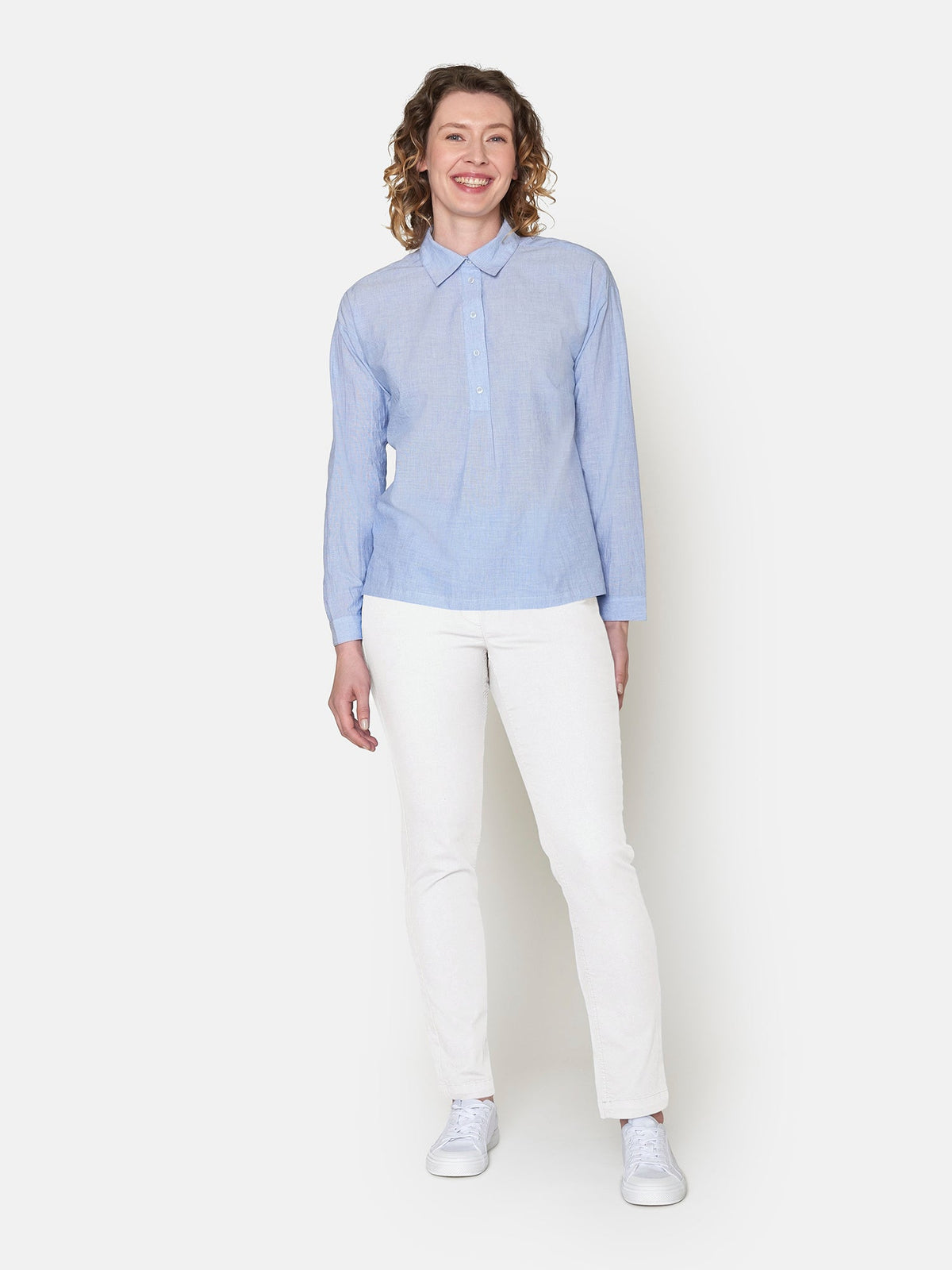 Sofie Bukser - Hvid - Straight Fit