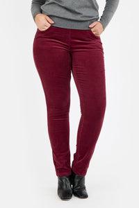 Sofie Fløjls Bukser - Bordeaux - Straight Fit