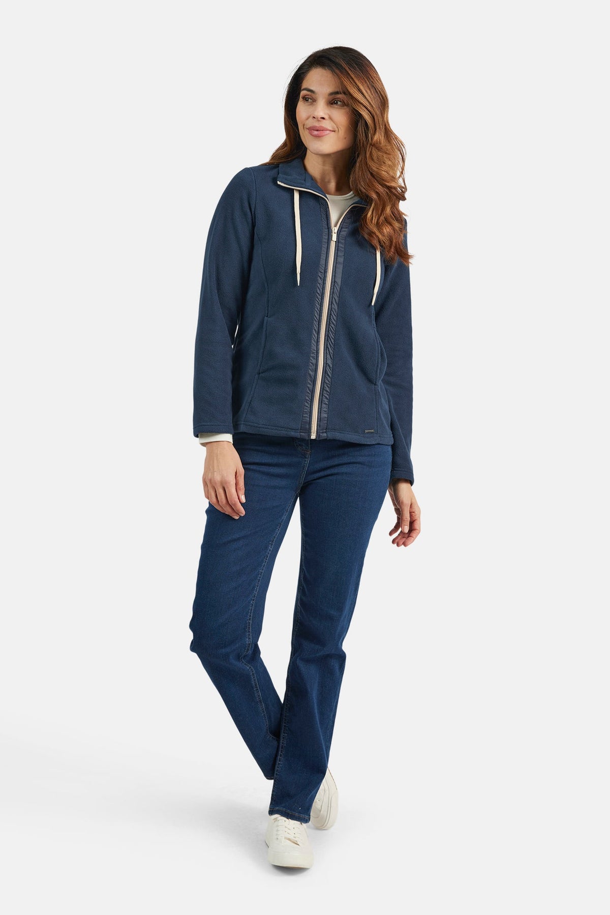 Fleece Jakke - Navy