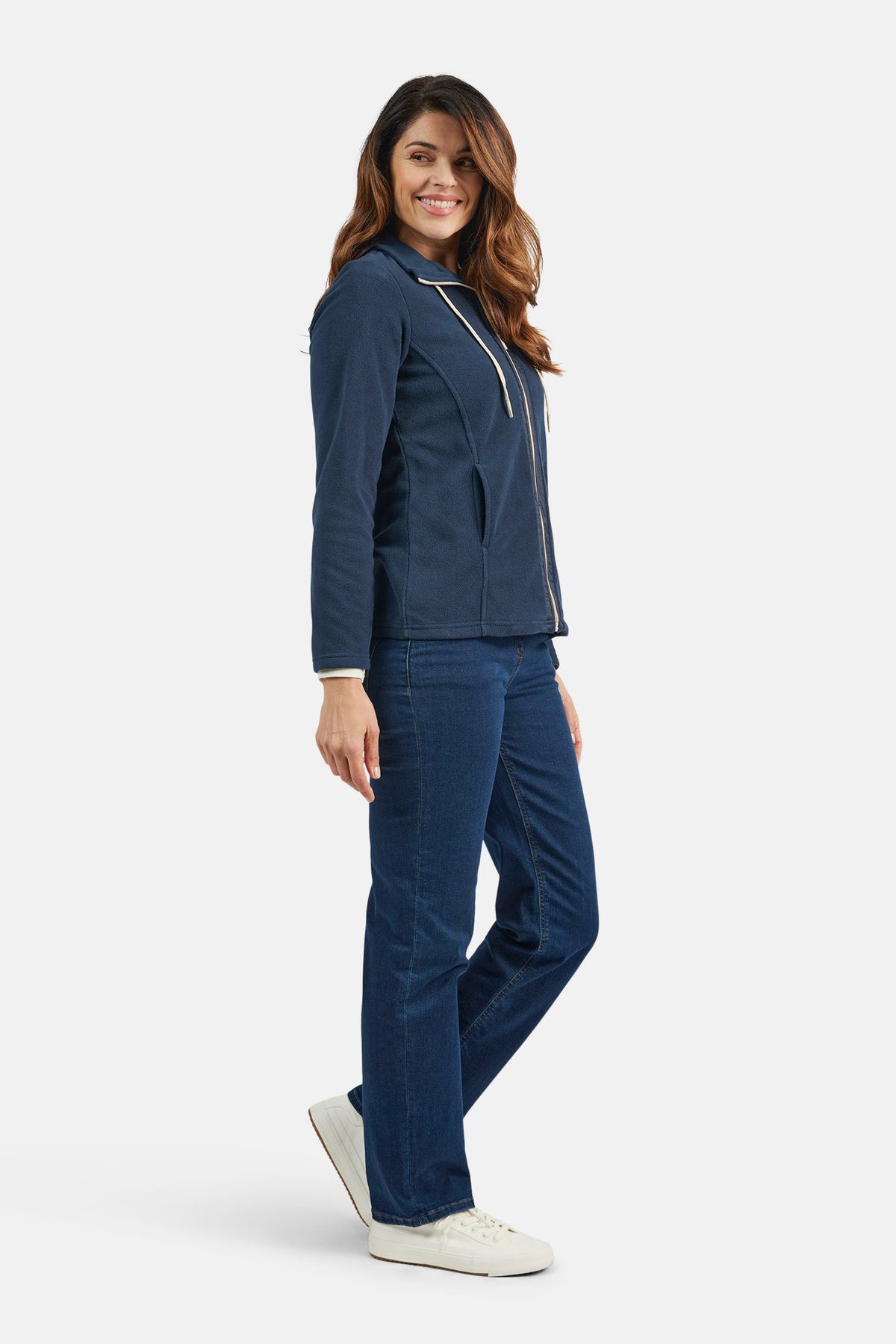 Fleece Jakke - Navy