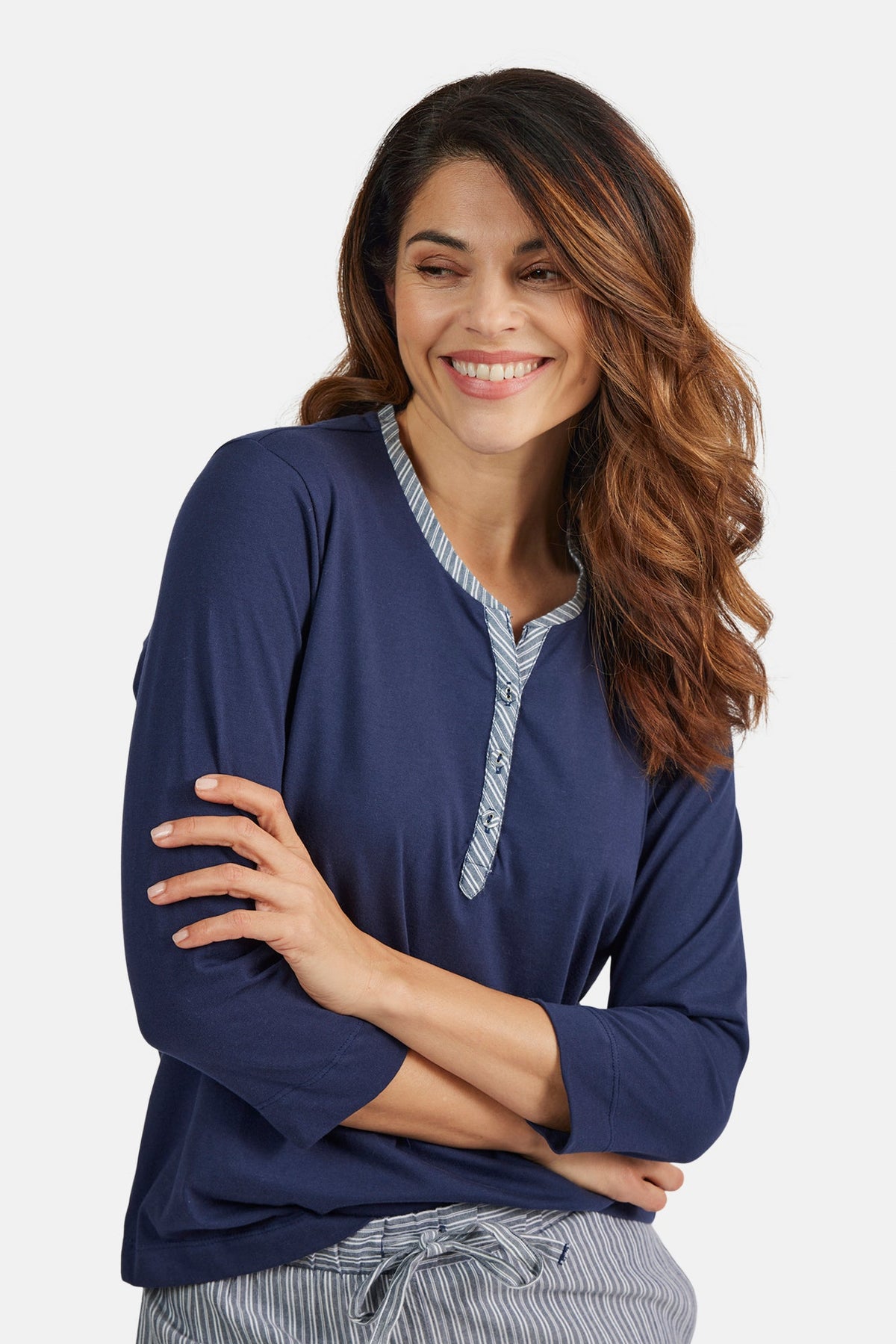 Pyjamas - Navy - Stribet