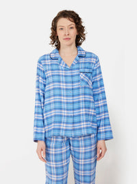 Pyjamas - Lyseblå - Ternet