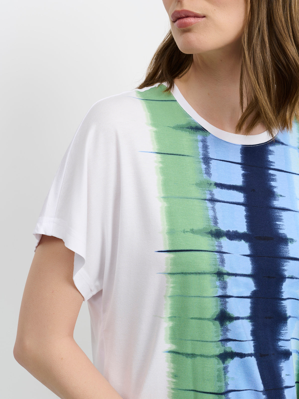 T-shirt - Grøn Mix - Mønstret