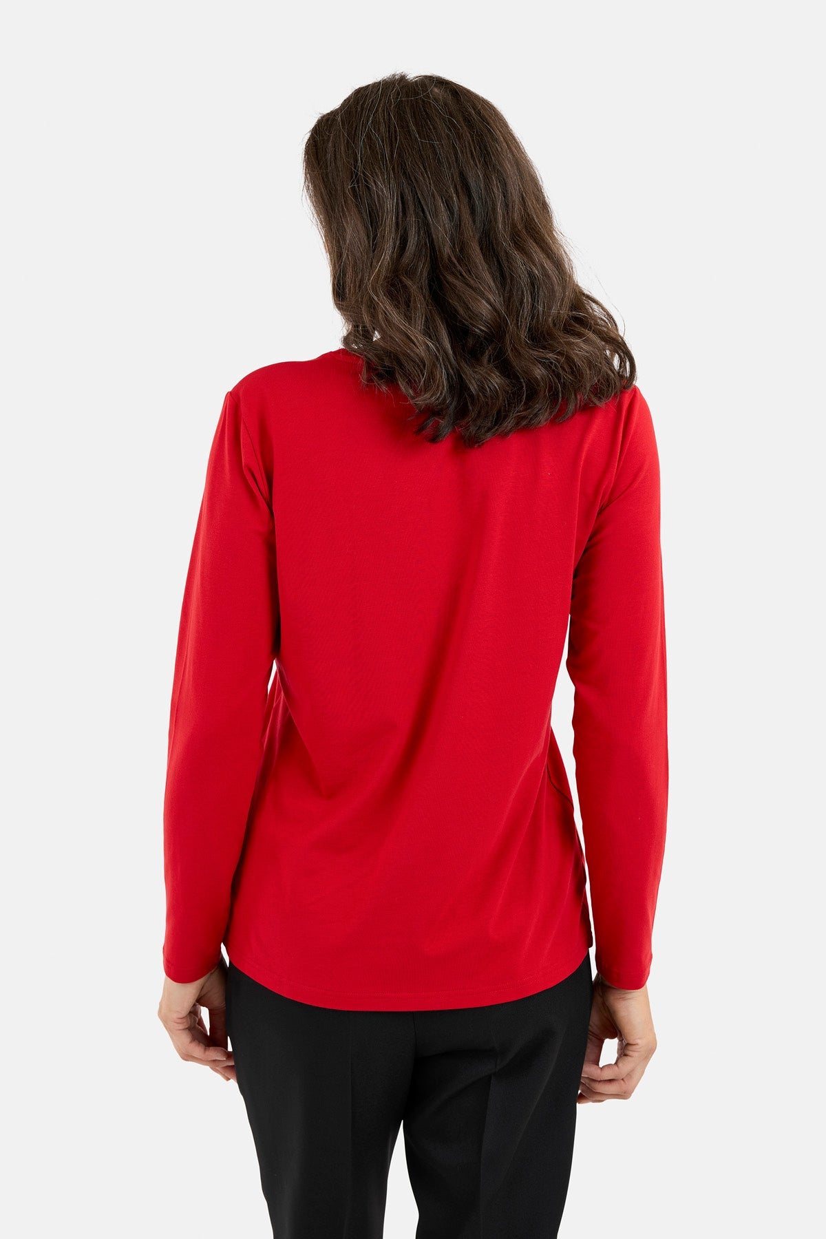 Langærmet T-shirt - Rød - Simisten