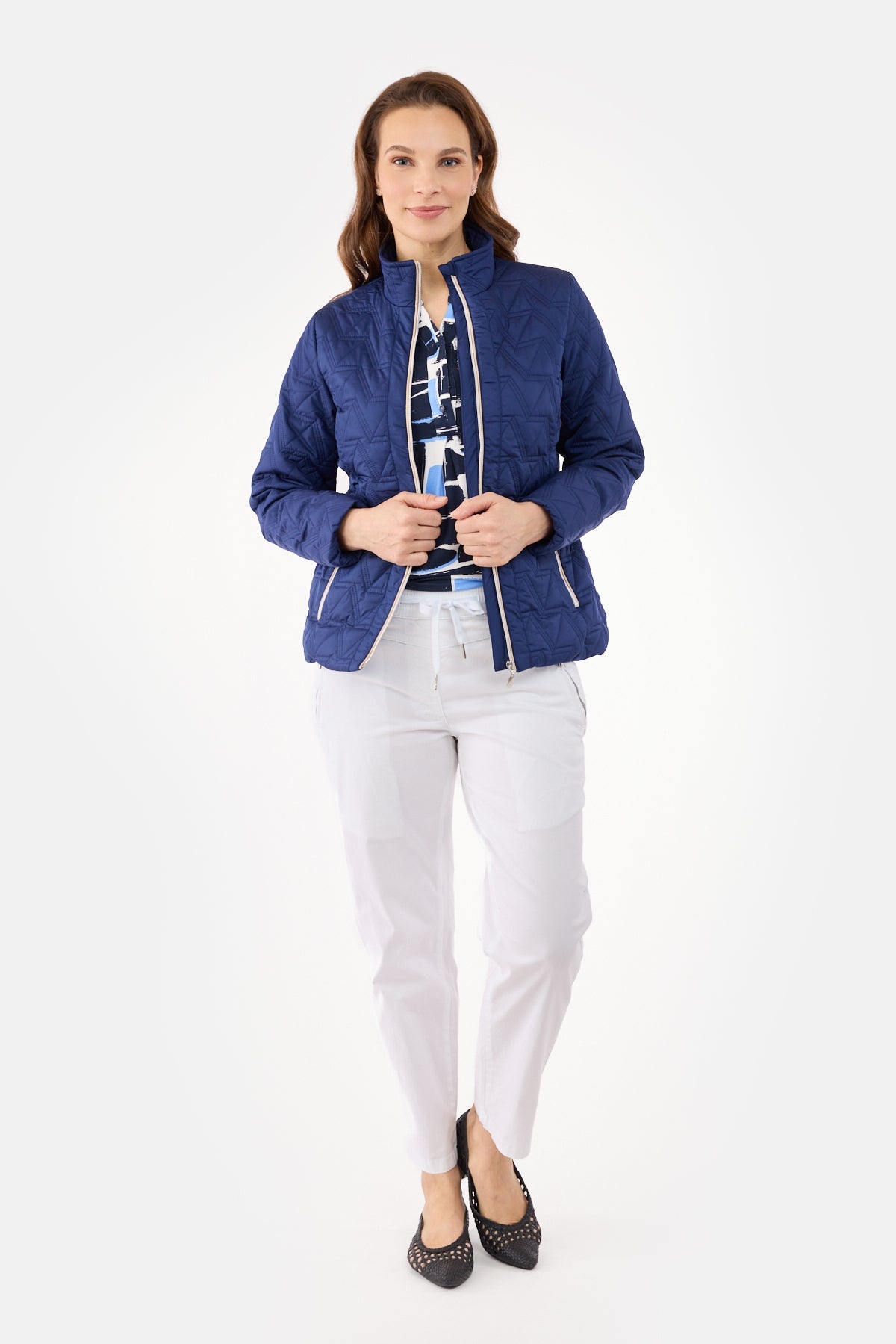 Jakke - Navy - Lynlåslommer