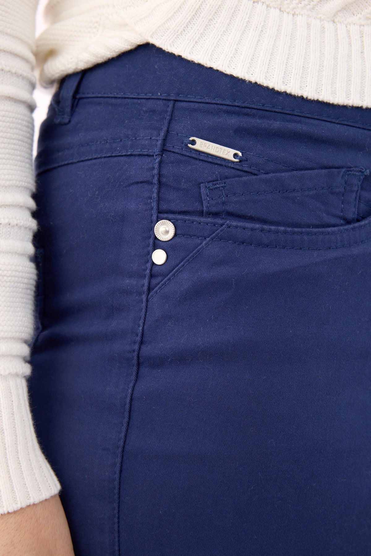 Ingrid Bukser - Navy - Straight Fit - Brede Lægge