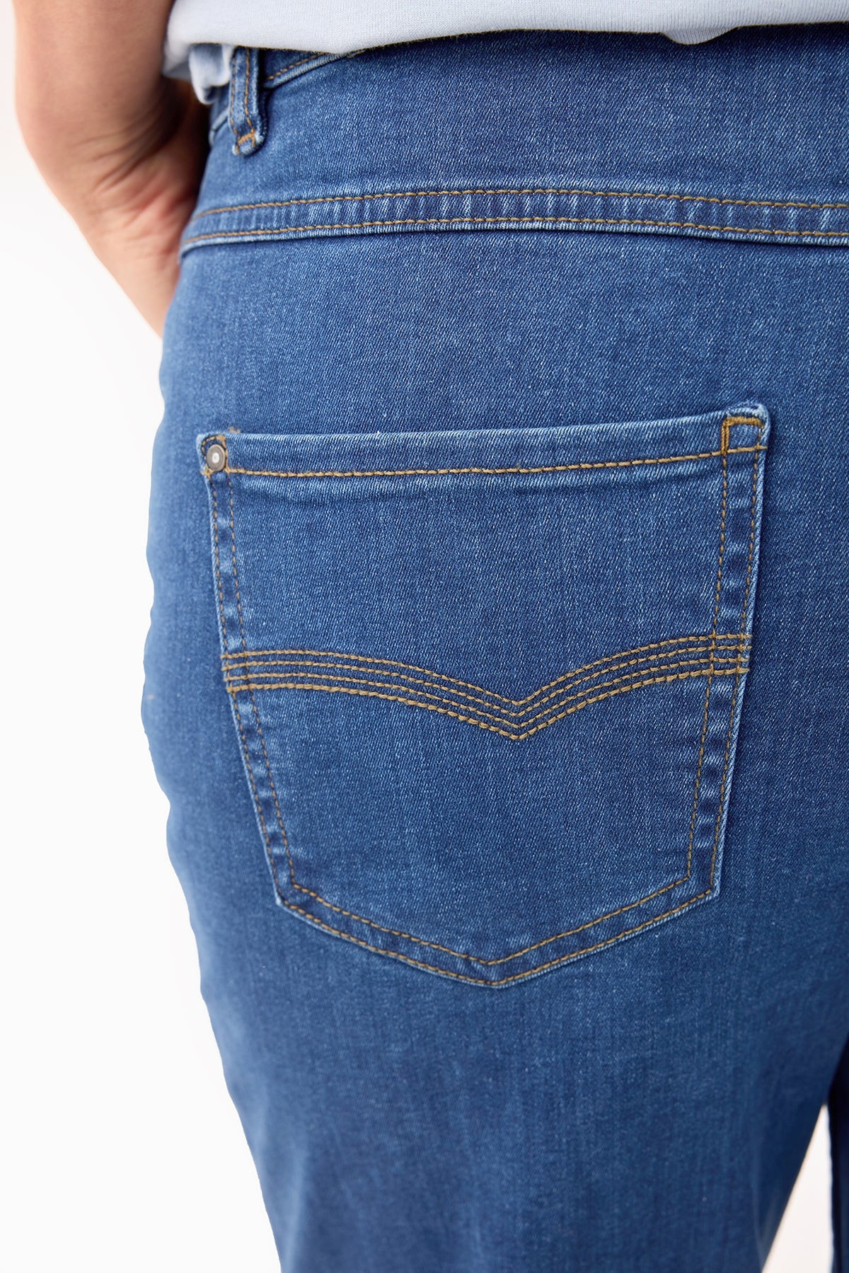 Ingrid Jeans - Blå - Straight Fit - Bede Lægge