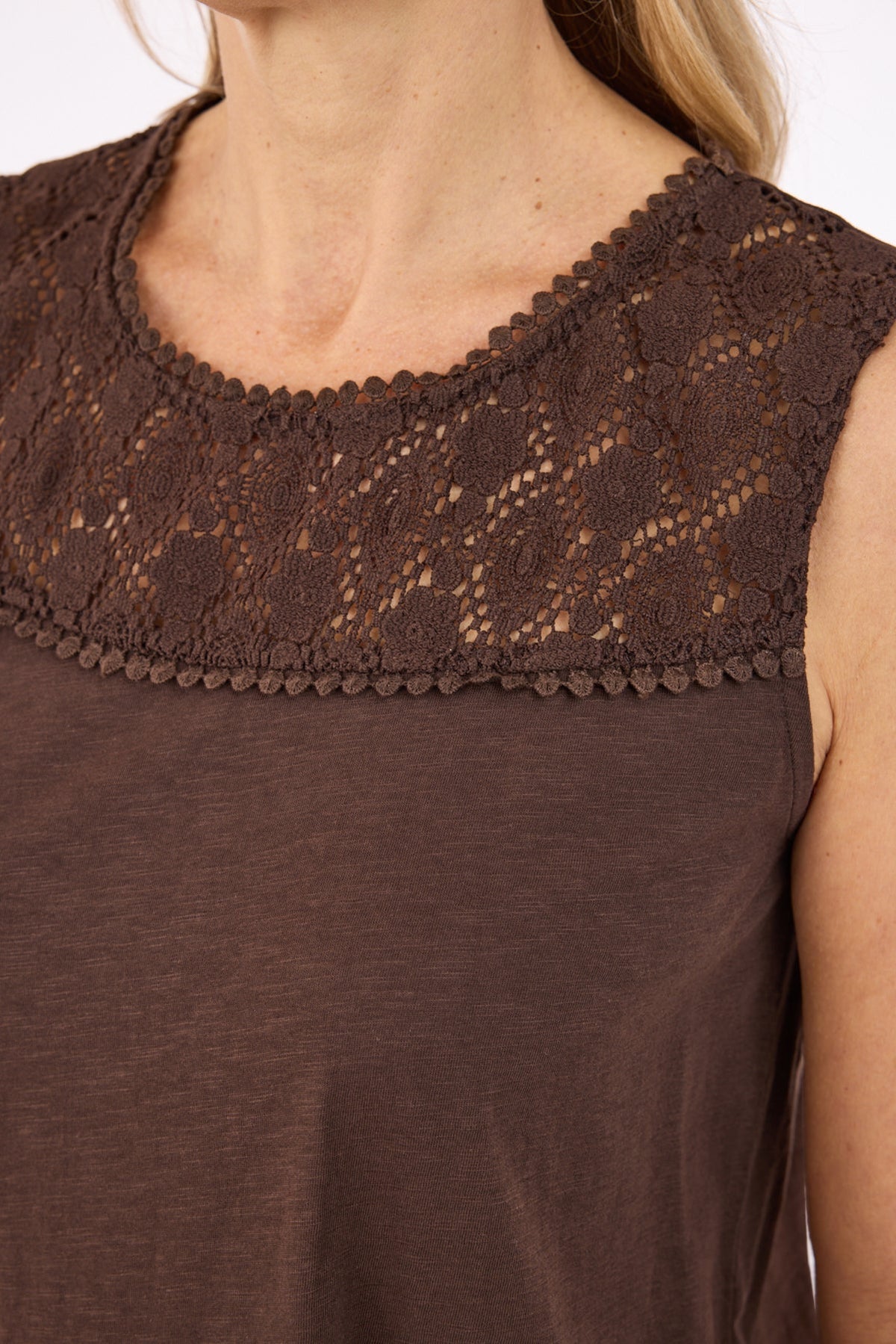 Top - Brun - Blondekant