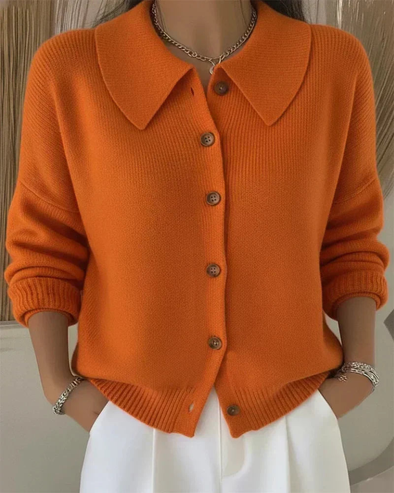 Maja | Kort cardigan med krave