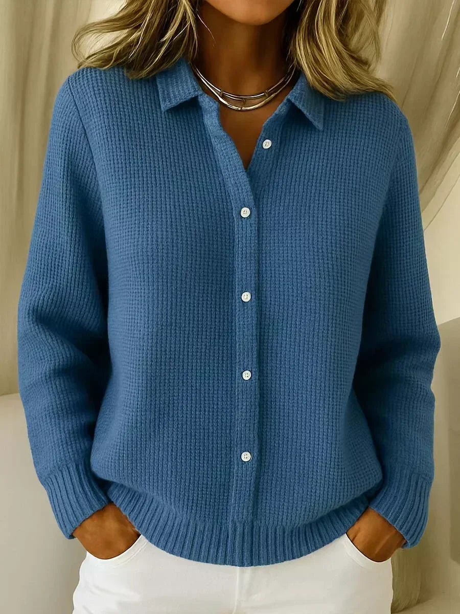 Alma | Tekstureret cardigan med knapper