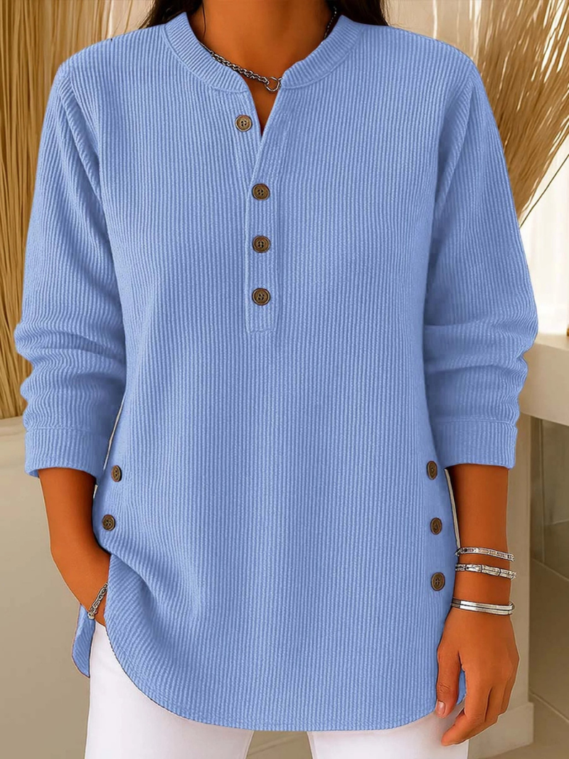 Kaia | Henley-tunika med knapper