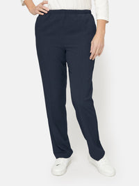 Sofie Bukser - Navy - Slim Fit / Elastik i Taljen