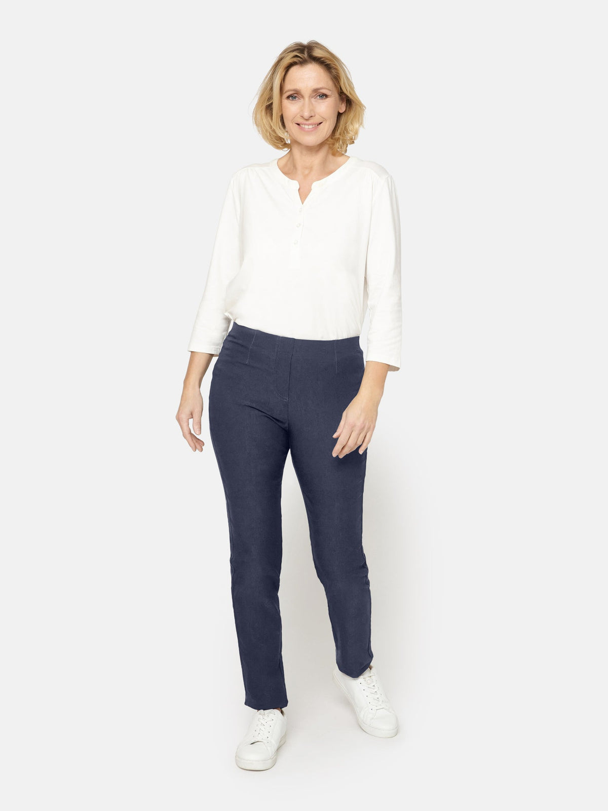 Leggings - Mørkeblå - Elastik i Taljen