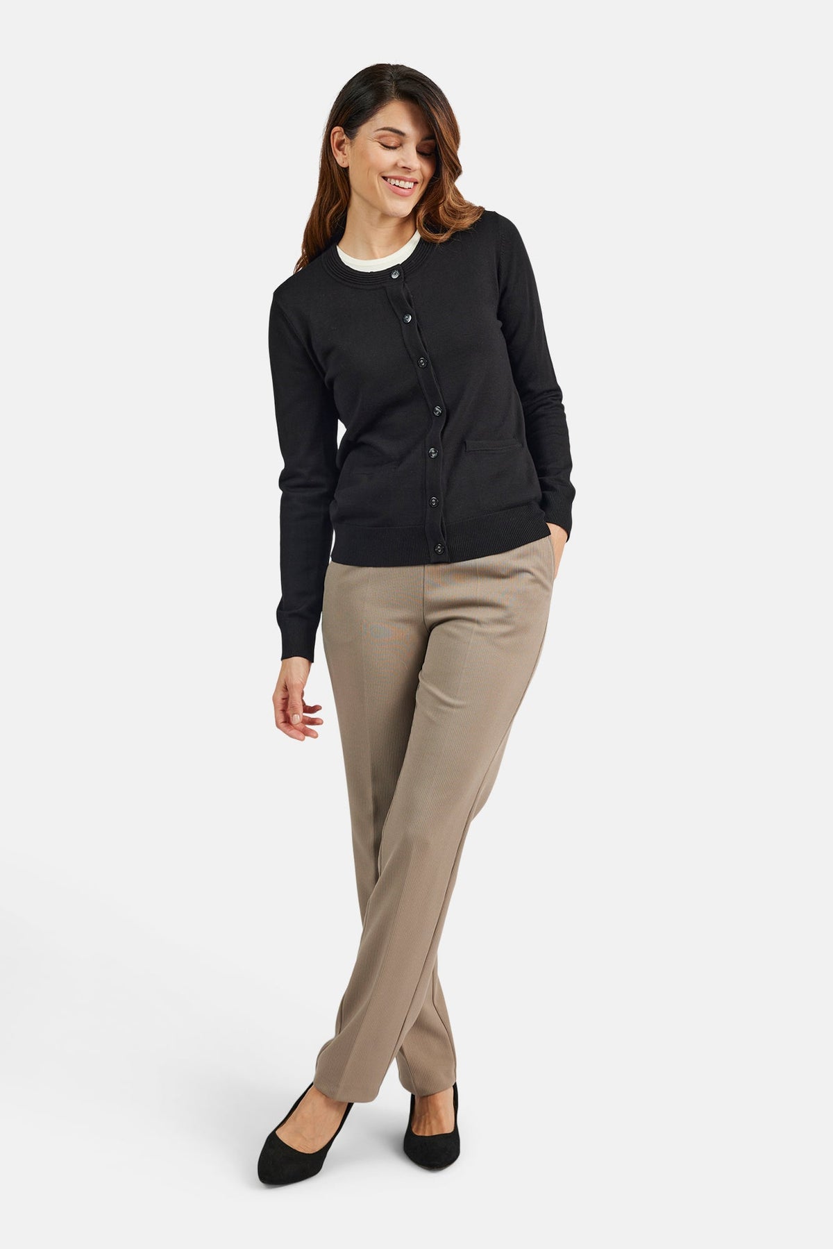 Cardigan Med Lomme - Sort