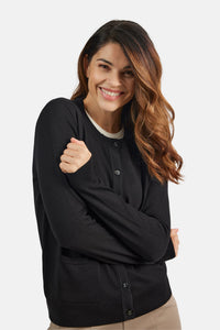 Cardigan Med Lomme - Sort