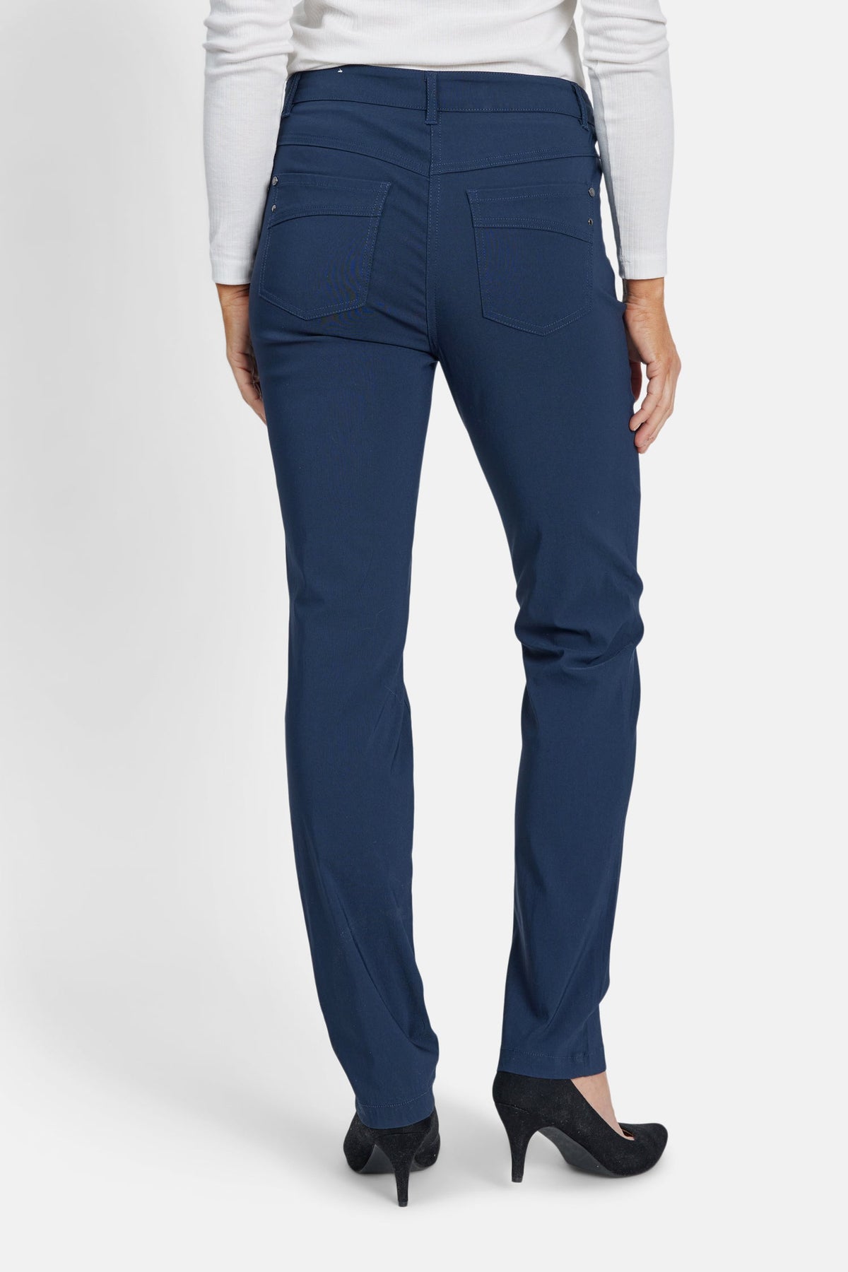 Madelaine Bukser - Navy - Straight Fit