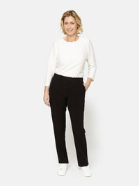 Sofie Bukser - Sort - Slim Fit / Elastik i Taljen