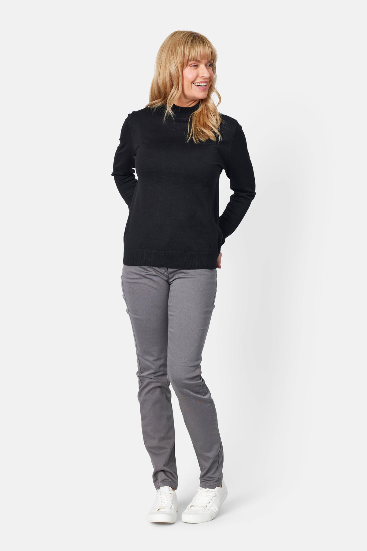 Strik Turtleneck - Sort