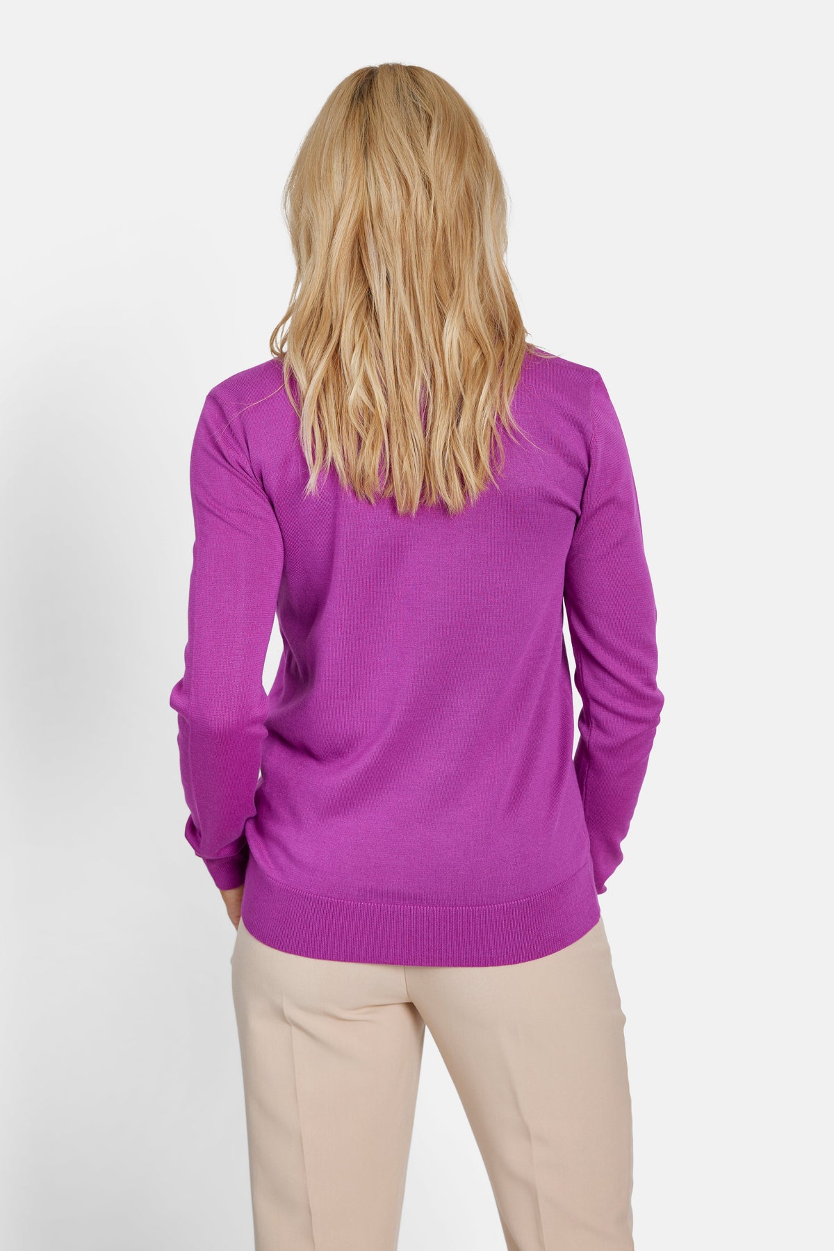 Langærmet Strik - Pink