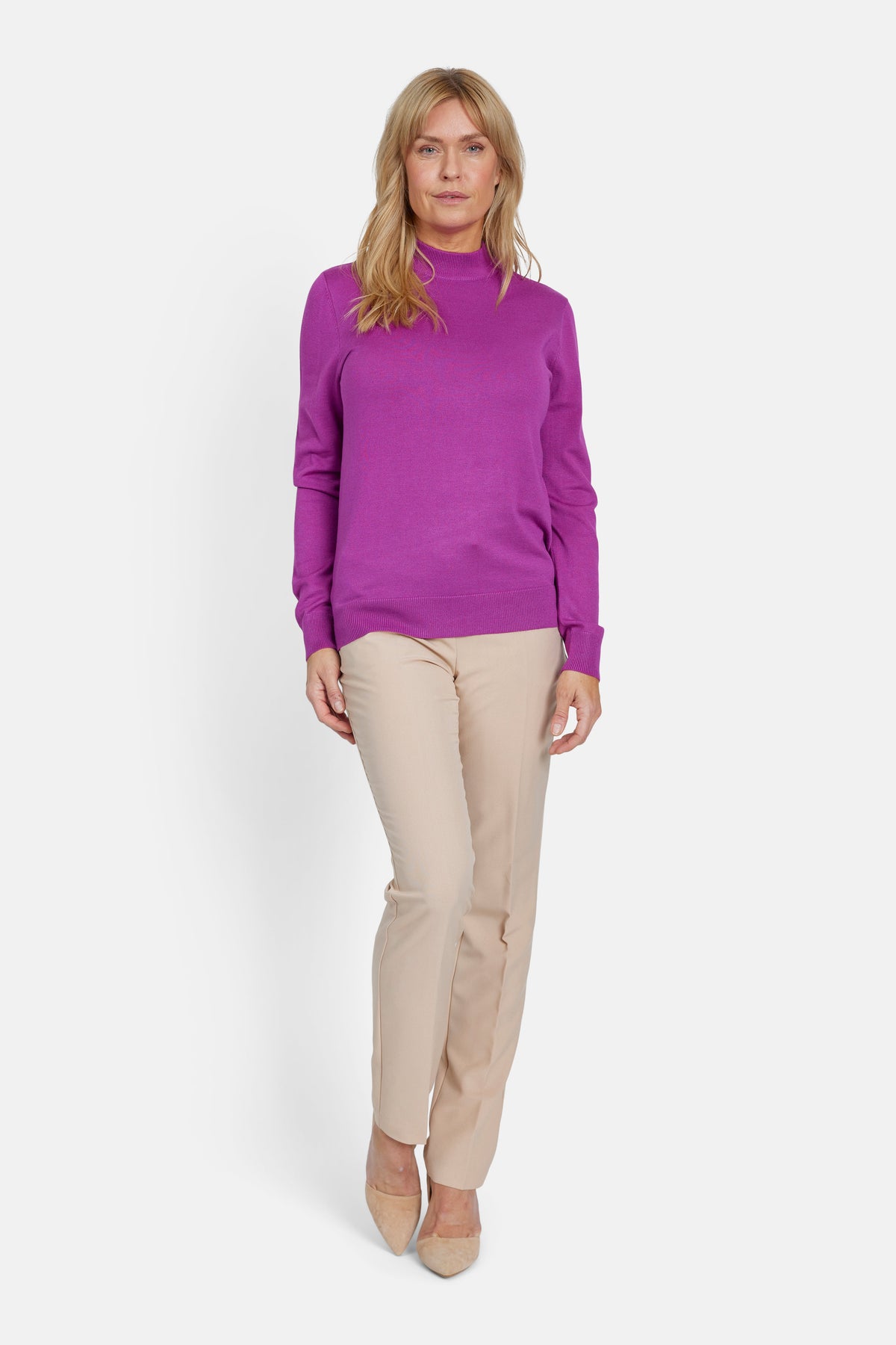 Langærmet Strik - Pink