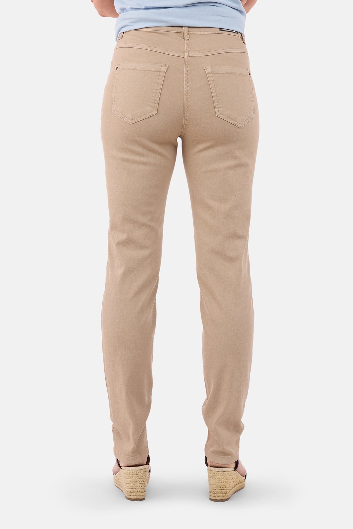 Madelaine Superstretch Jeans - Sand - Straight Fit