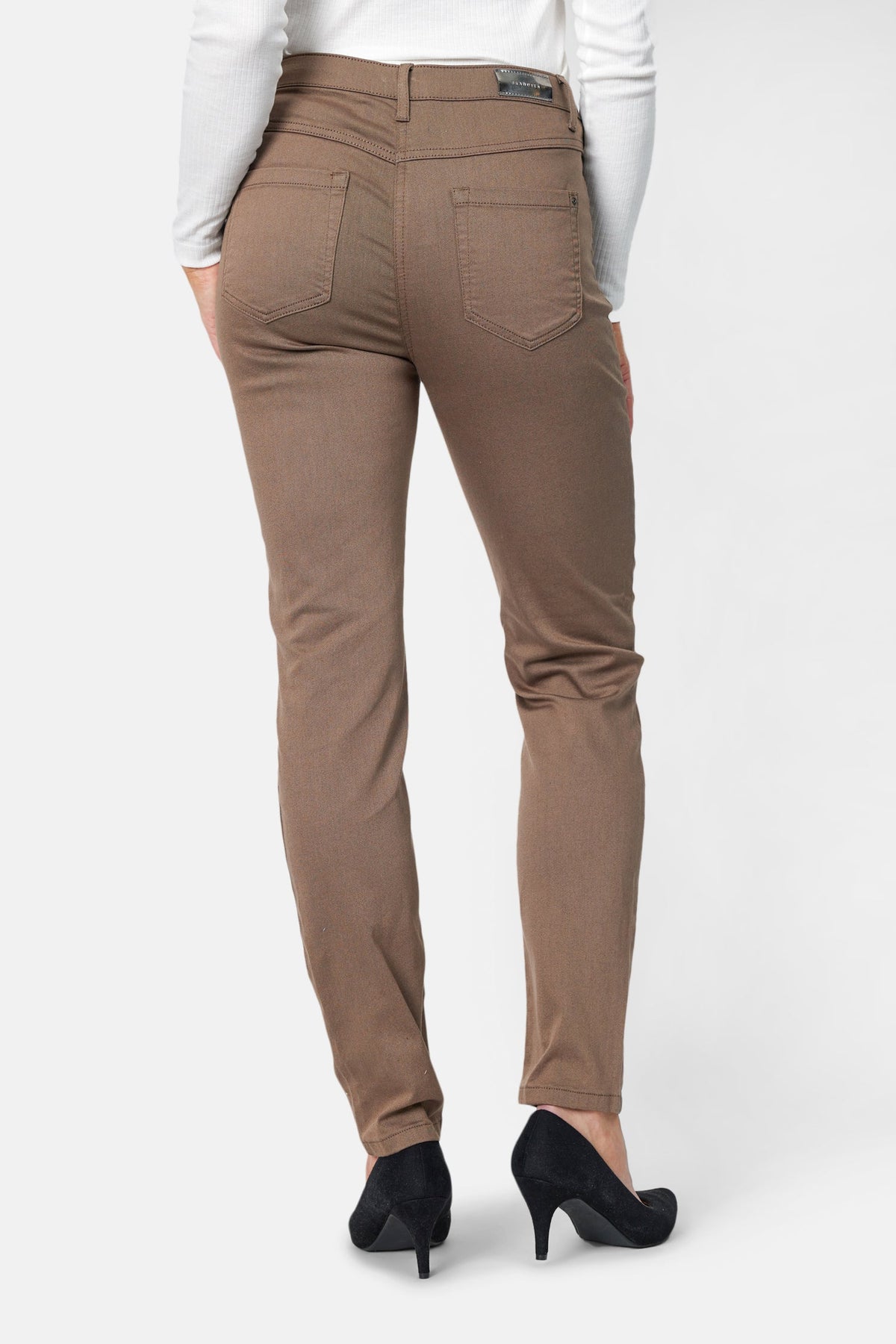 Madelaine Superstretch Jeans  - Brun - Straight Fit