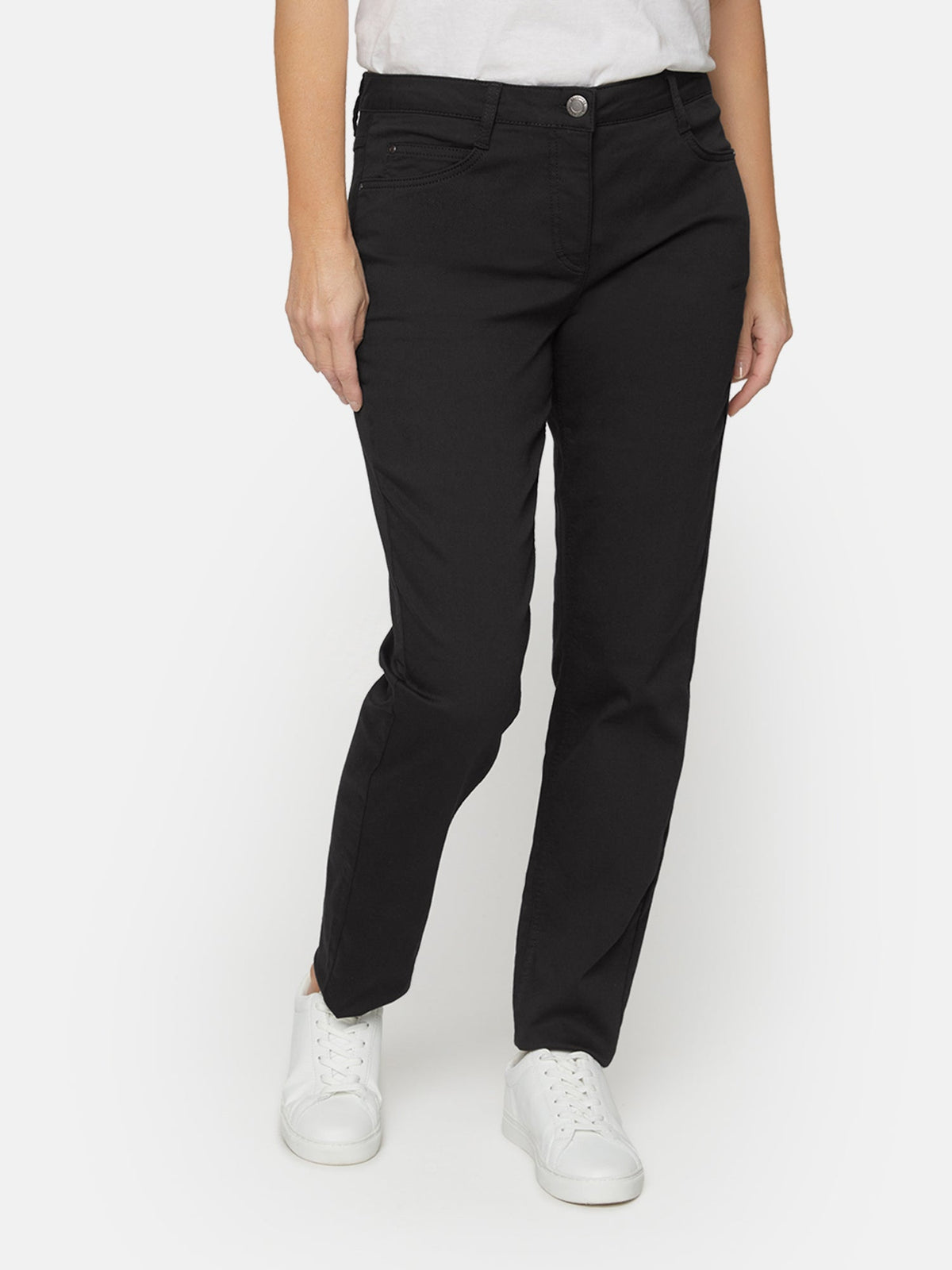 Madelaine Superstretch Jeans - Sort - Straight Fit