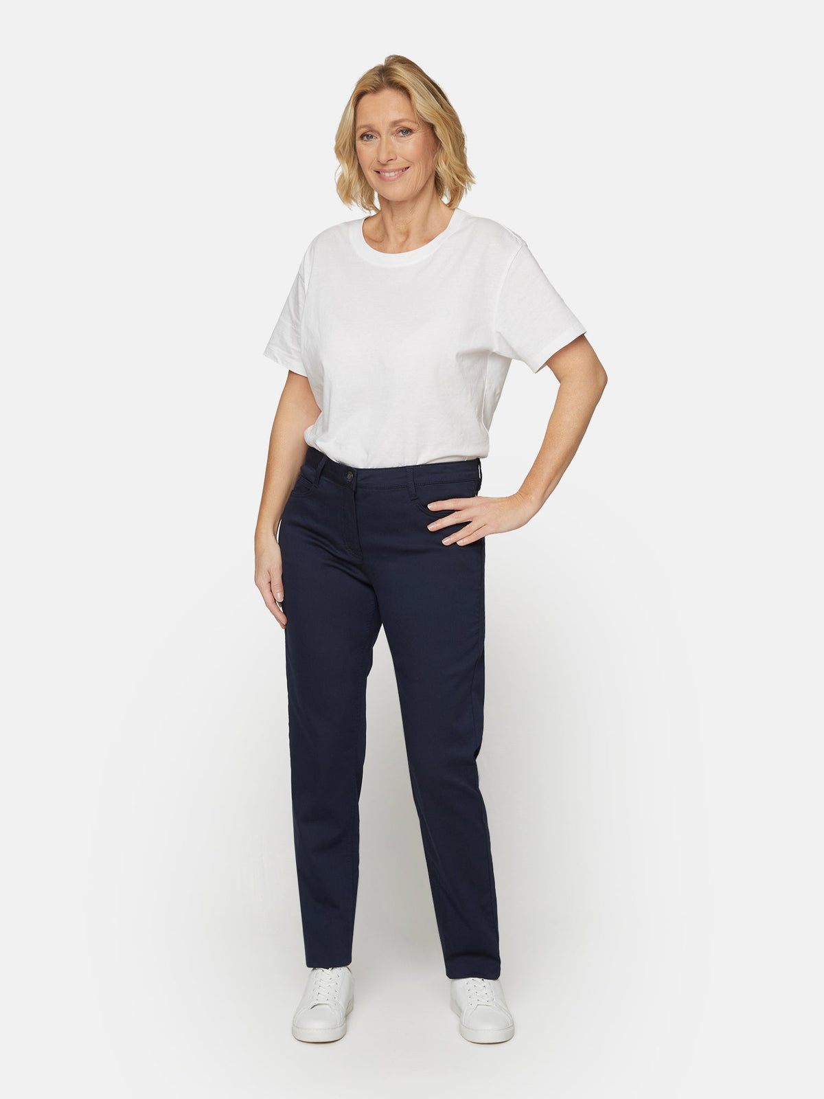 Madelaine Superstretch Jeans - Navy - Straight Fit
