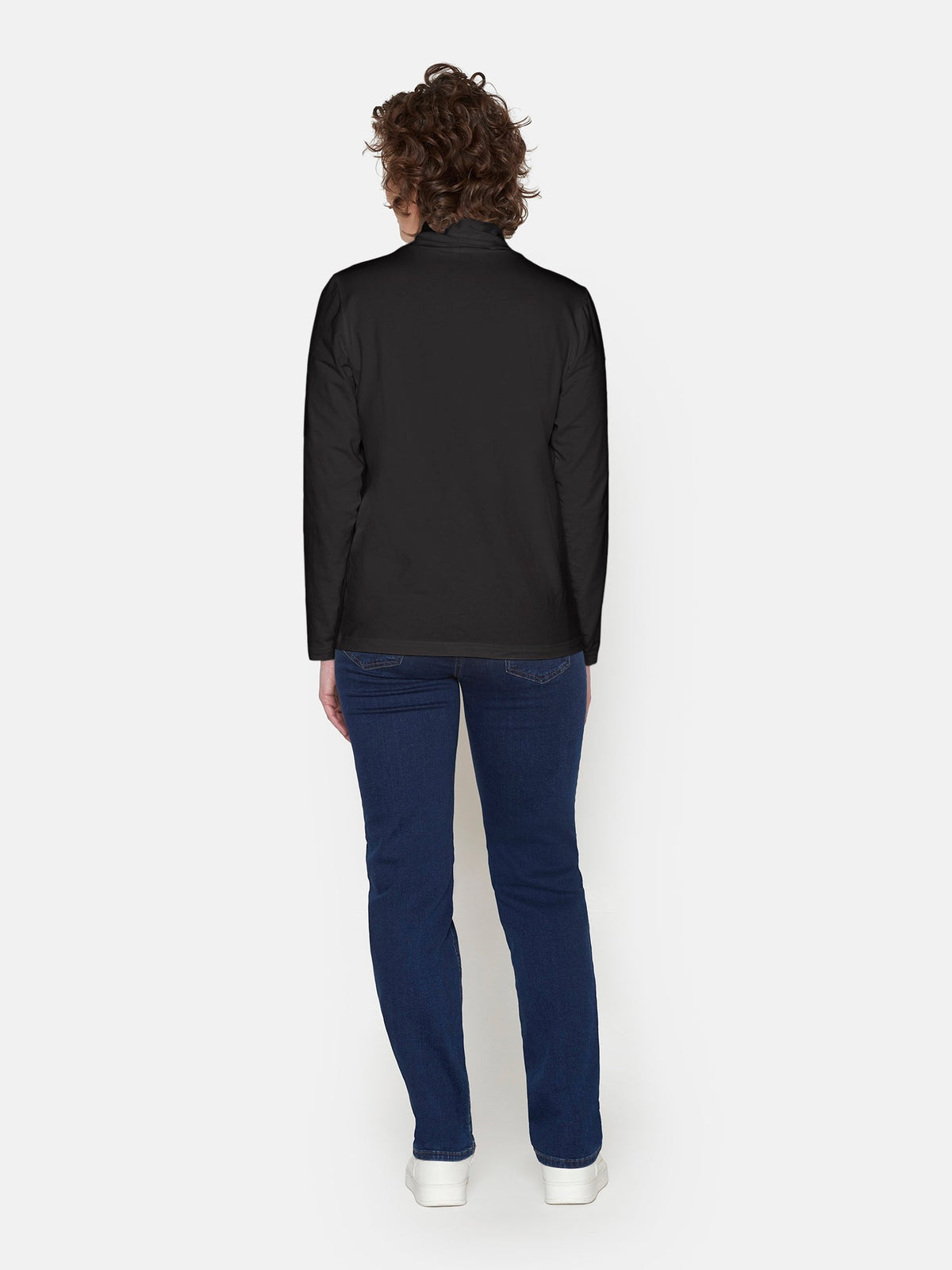 Rullekrave T-shirt - Sort