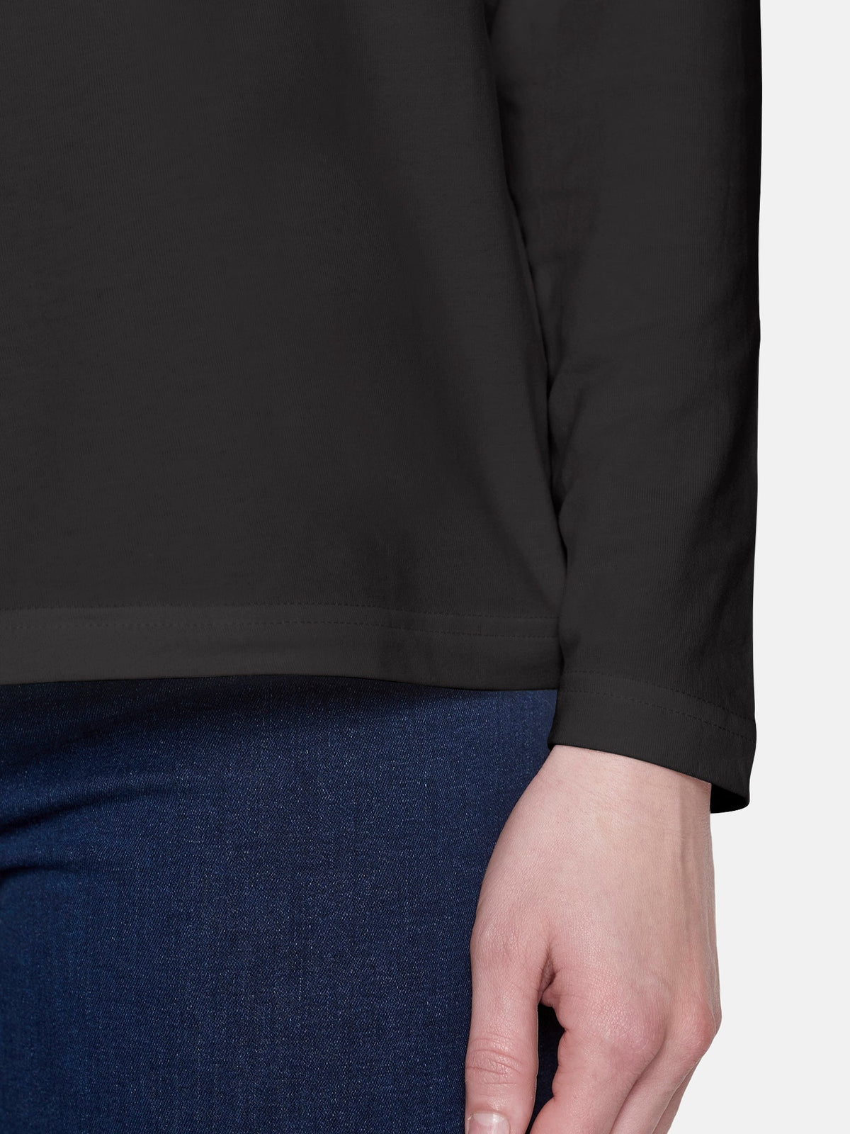 Rullekrave T-shirt - Sort