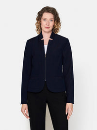 Blazer Med Lynlås - Navy