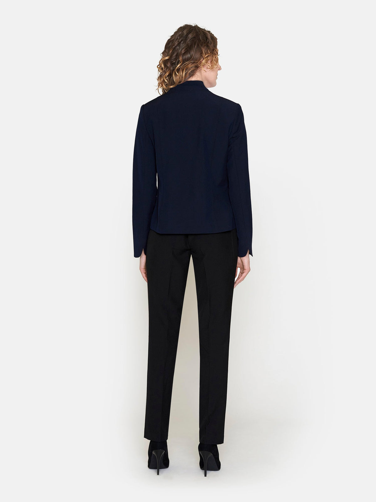 Blazer Med Lynlås - Navy