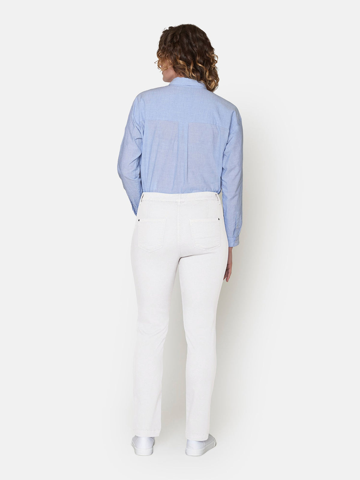 Sofie Bukser - Hvid - Straight Fit
