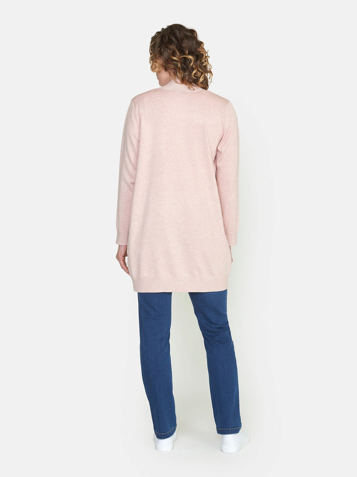 Strik Cardigan - Lyserød - Med Lommer