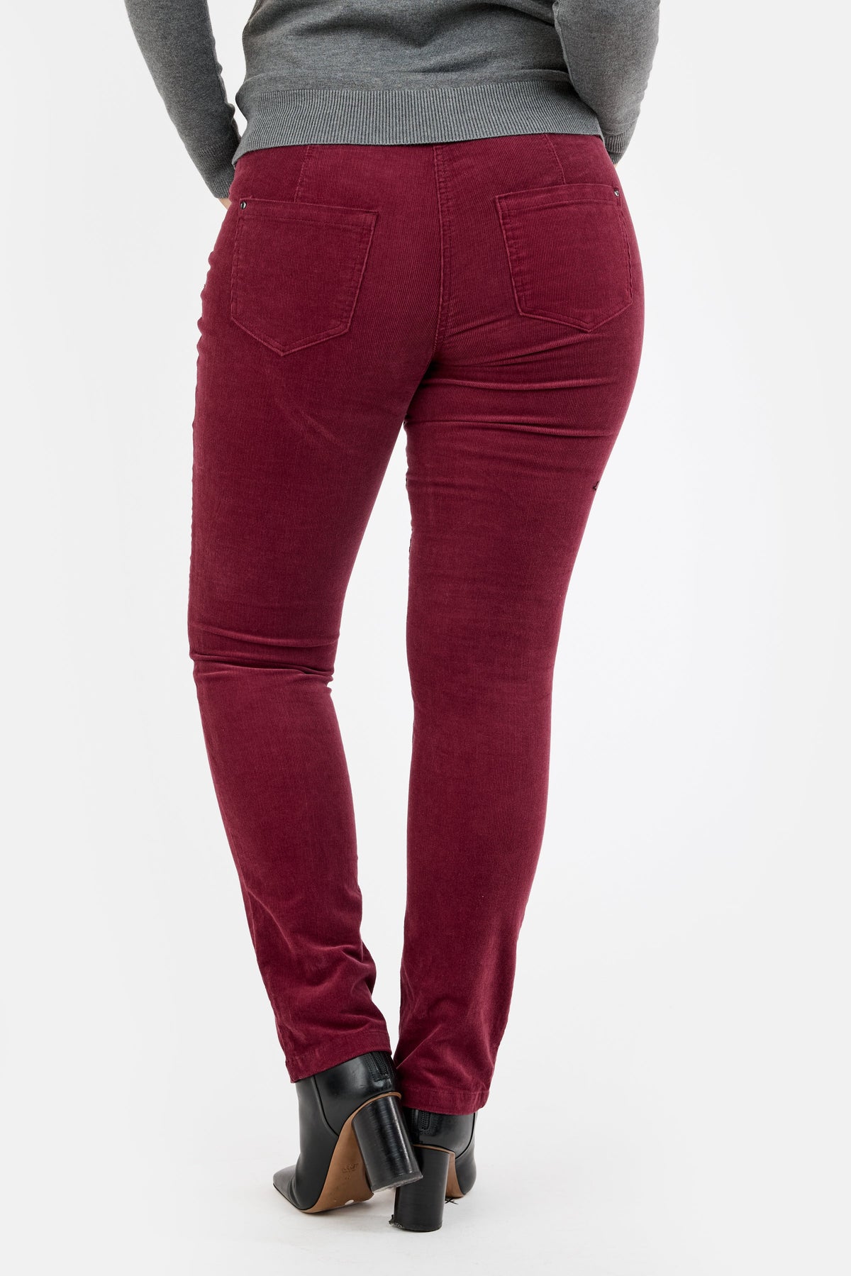 Sofie Fløjls Bukser - Bordeaux - Straight Fit