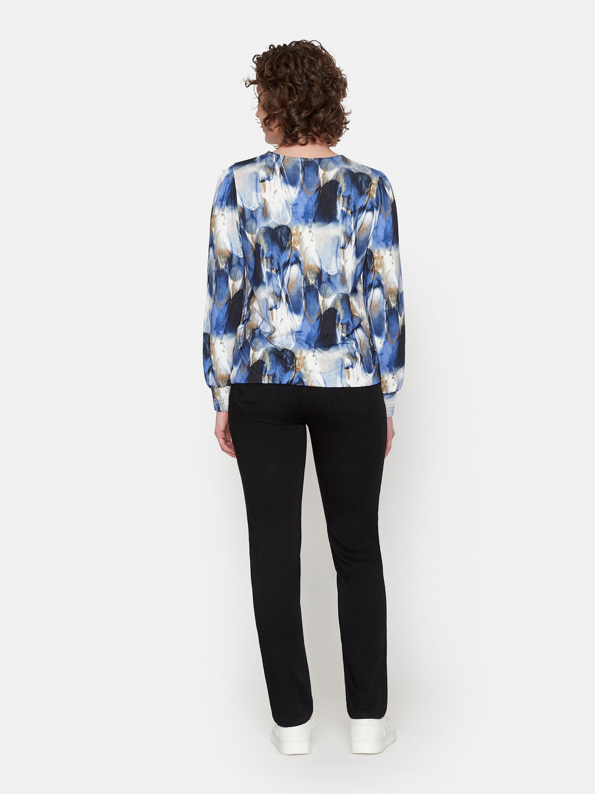 T-shirt - Navy Mix - Mønstret