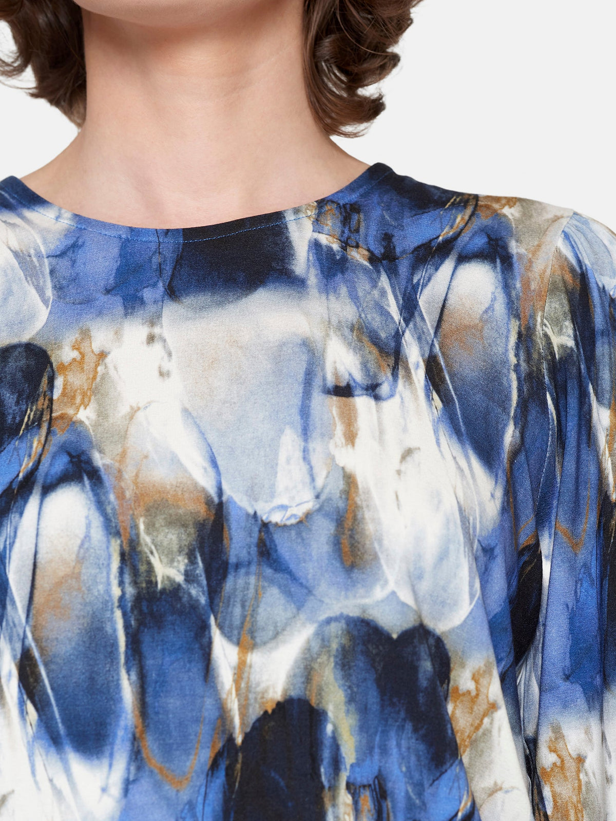 T-shirt - Navy Mix - Mønstret