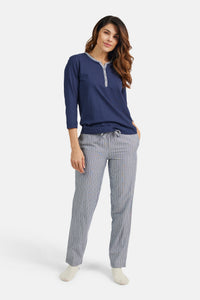 Pyjamas - Navy - Stribet