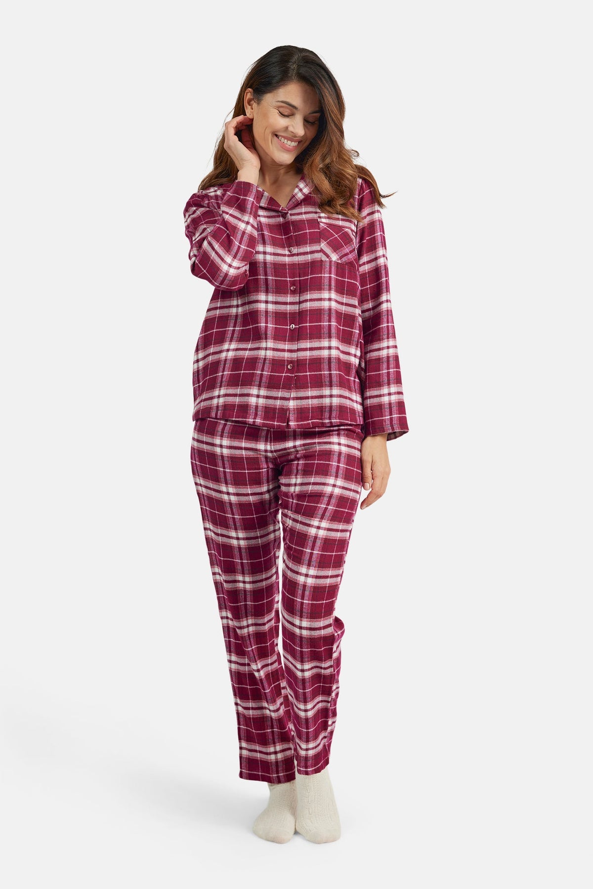 Pyjamas - Rød - Ternet